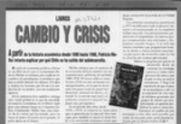 Cambio y crisis  [artículo] C. H.