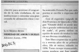 Heredad de amor y duelo  [artículo] Eugenio García-Díaz.