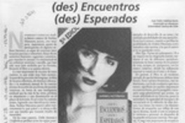 (des) encuentros (des) esperados  [artículo] Juan Pablo Valdivia Hevia.