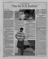"Soy un sur realista" [artículo] / Beatriz Berger.
