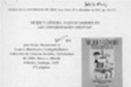 Mujer y género, nuevos saberes en las universidades chilenas  [artículo] Fernando Lolas Stepke.