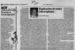 Explicación de todos mis tropiezos  [artículo] Antonio Rojas Gómez.