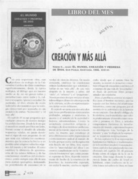 Creación y más allá  [artículo] J. Costadoat.
