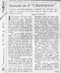 Neruda en el "Ciberespacio"