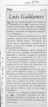 Luis Galdames  [artículo] Fap.