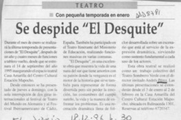 Se despide "El desquite"  [artículo].