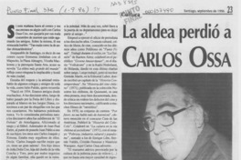 La aldea perdío a Carlos Ossa