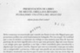Presentación de libro de Miguel Orellano Benado, pluralismo, una ética del siglo XXI  [artículo] Alfredo Jocelyn-Holt Letelier.
