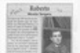 Roberto  [artículo] Nicolás Vergara.