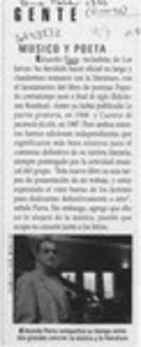 Músico y poeta  [artículo].