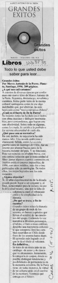 Grandes éxitos  [artículo].