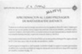 Aproximación al libro "Presagios" de Matías Rafide Batarce  [artículo] Lucía Lezaeta Mannarelli.