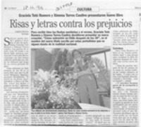 Risas y letras contra los prejuicios  [artículo] Loreto Novoa.