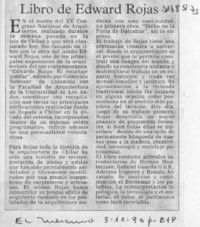 Libro de Edward Rojas  [artículo].