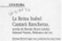 La reina Isabel cantaba rancheras  [artículo] G. B.