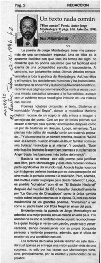 Un texto nada común