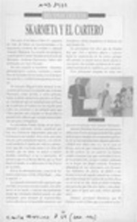 Skármeta y el cartero  [artículo].