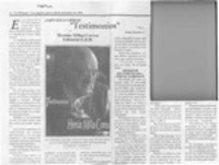 Testimonios  [artículo] Jorge Abasolo A.