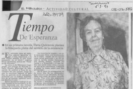 Tiempo de esperanza  [artículo].