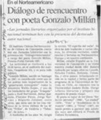 Diálogo de reencuentro con poeta Gonzalo Millán
