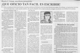 Que oficio tan fácil es escribir  [artículo] Fernado Gutiérrez Atala.