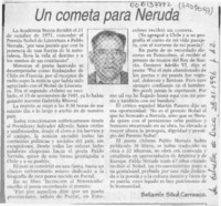 Un cometa para Neruda