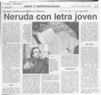 Neruda con letra joven  [artículo].