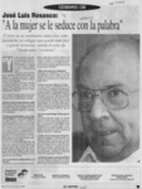 "A la mujer se le seduce con la palabra"