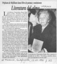 Literatura del alma  [artículo].
