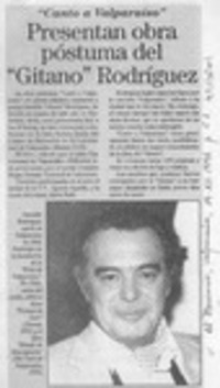Presentan obra póstuma del "Gitano" Rodríguez  [artículo].