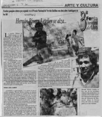 Hernán Rivera Letelier se alza --  [artículo].
