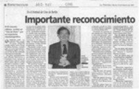 Importante reconocimiento internacional para Raúl Ruiz  [artículo] René Naranjo.