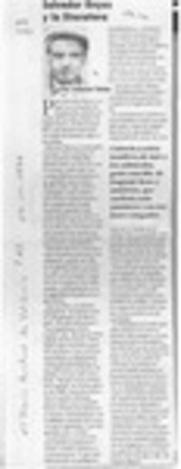 Salvador Reyes y la literatura  [artículo] Federico Tatter.