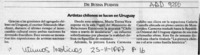 Artistas chilenos se lucen en Uruguay  [artículo].