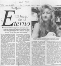 El juego de lo eterno  [artículo] Carolina Andonie Dracos.