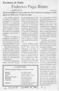 Federico Puga Borne  [artículo] C. R. I.