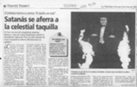 Satanás se aferra a la celestial taquilla  [artículo] Francisco Villagrán.