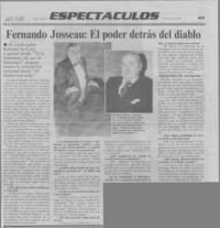 Fernando Josseau, el poder detrás del diablo  [artículo].