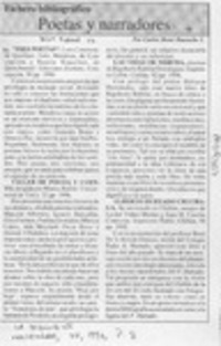 Poetas y narradores