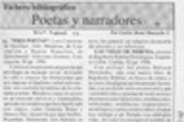 Poetas y narradores