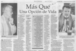 Más que una opción de vida