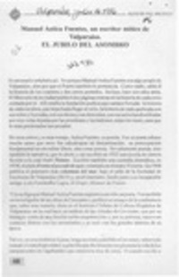 El júbilo del asombro  [artículo] Oscar González Villarroel.