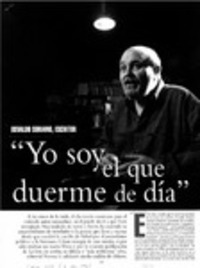 "Yo soy el que duerme de día"  [artículo] Lina Meruane.