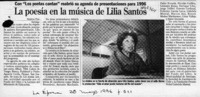 La poesía en la música de Lilia Santos  [artículo] Ximena Poo.