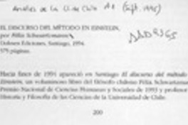 El Discurso del método en Einstein  [artículo] Jorge Estrella.