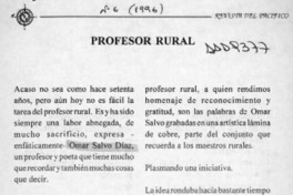 Profesor rural  [artículo].