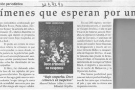 Doce crímenes que esperan por un culpable  [artículo].