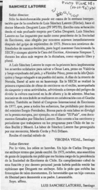 Sánchez Latorre  [artículo] Virginia Vidal.