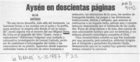 Aysén en doscientas páginas  [artículo] M. E. M.