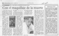 Con el maquillaje de la muerte  [artículo].